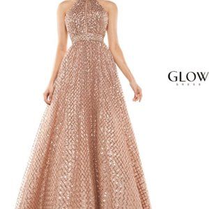 Pageant Rose Gold Glow Dress